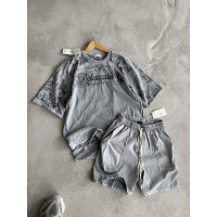 Літній oversize костюм з надписом