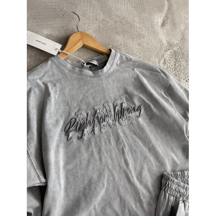 Літній oversize костюм з надписом