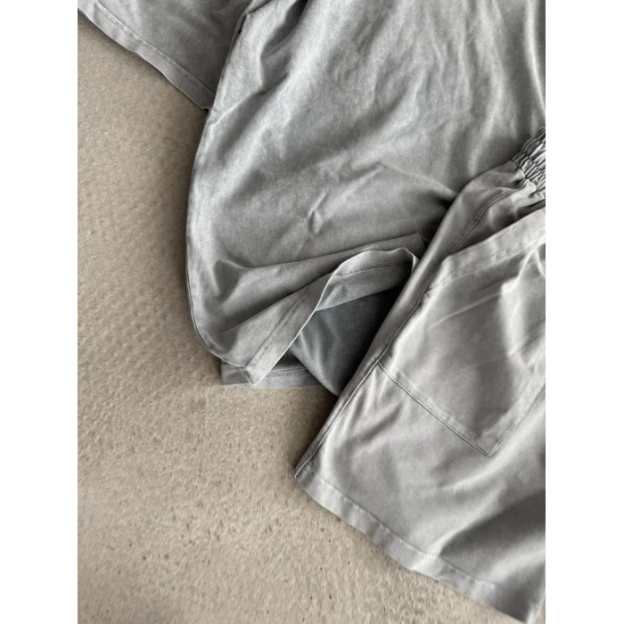 Літній oversize костюм з надписом