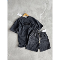 Літній oversize костюм з надписом