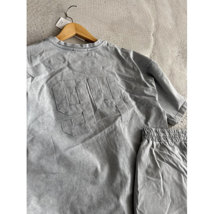 Літній oversize костюм з надписом