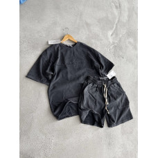 Літній oversize костюм з надписом