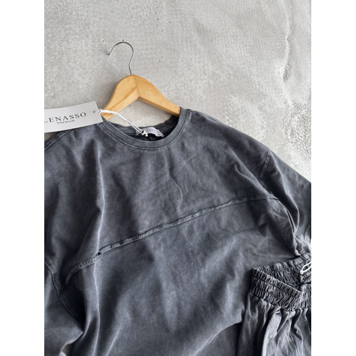 Літній oversize костюм з надписом