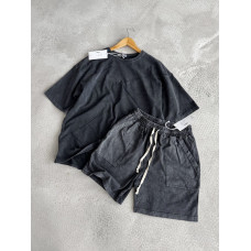 Літній oversize костюм з принтом