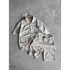 Oversize костюм з фактурної тканини