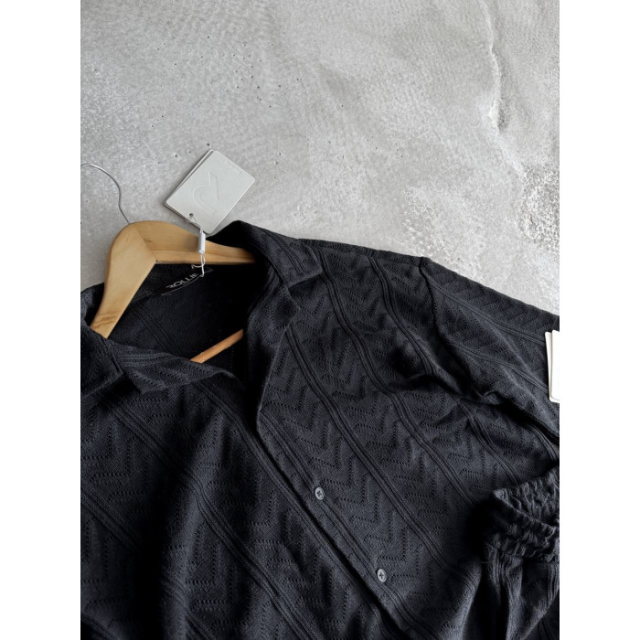 Oversize костюм з фактурної тканини
