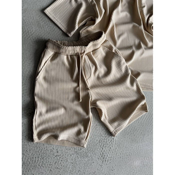 Літній oversize костюм у рубчик