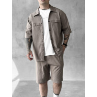 Літній oversize костюм у смужку