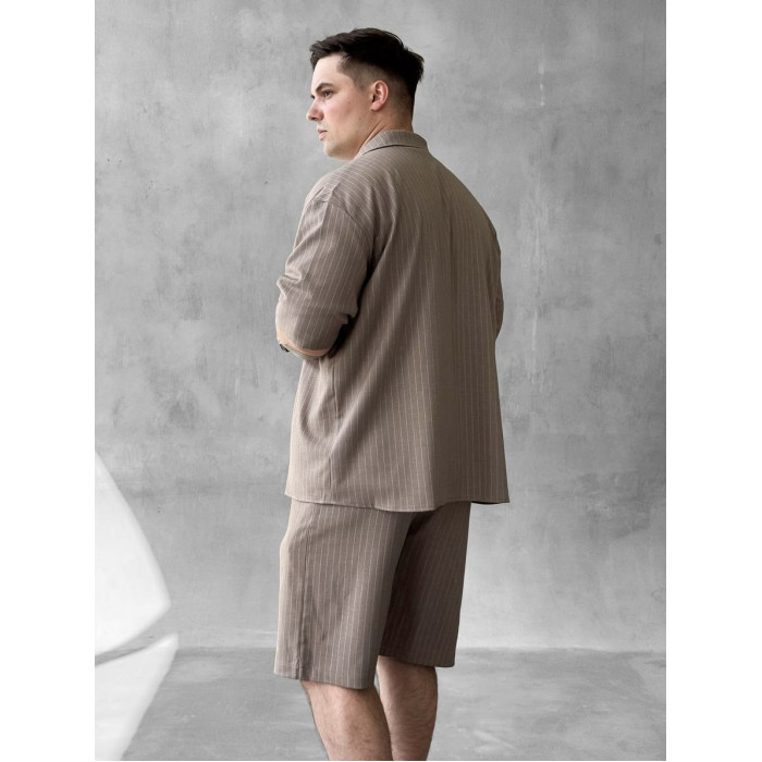 Літній oversize костюм у смужку