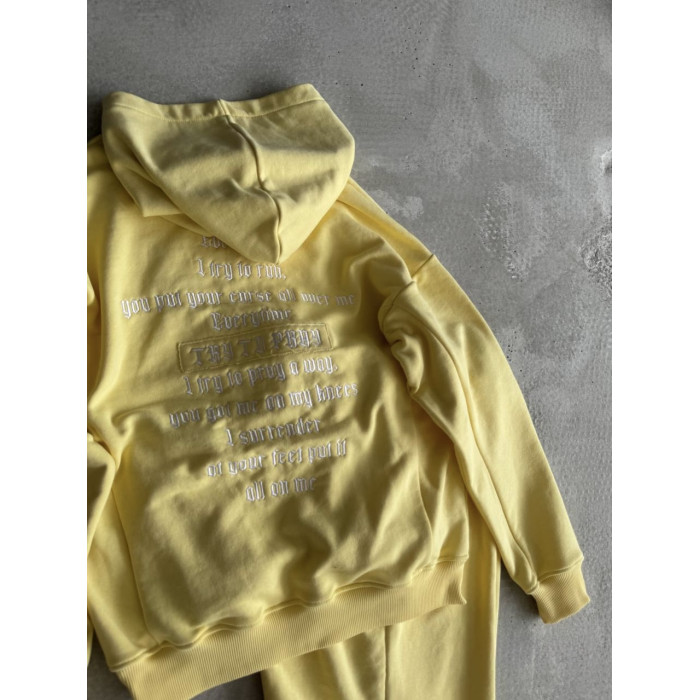 Oversize костюм з вишивкою