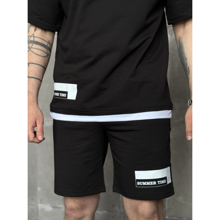 Літній oversize костюм з принтом