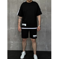 Літній oversize костюм з принтом