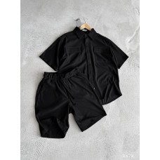 Літній oversize костюм у рубчик