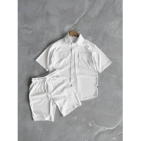 Літній oversize костюм у рубчик