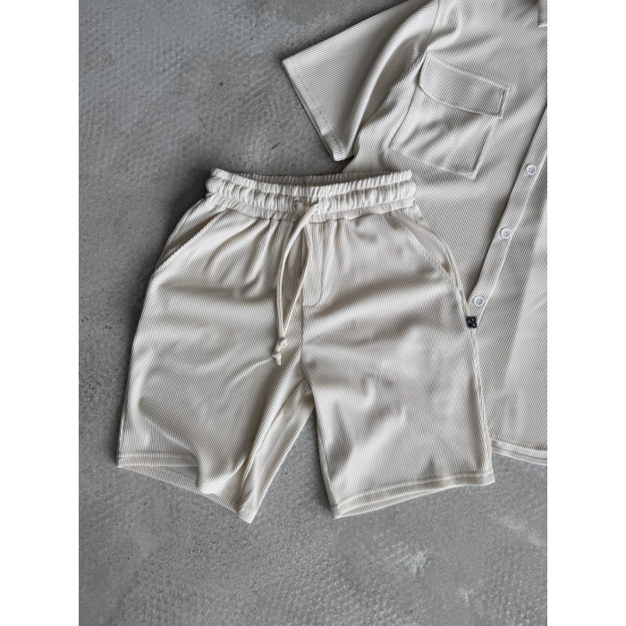 Літній oversize костюм у рубчик