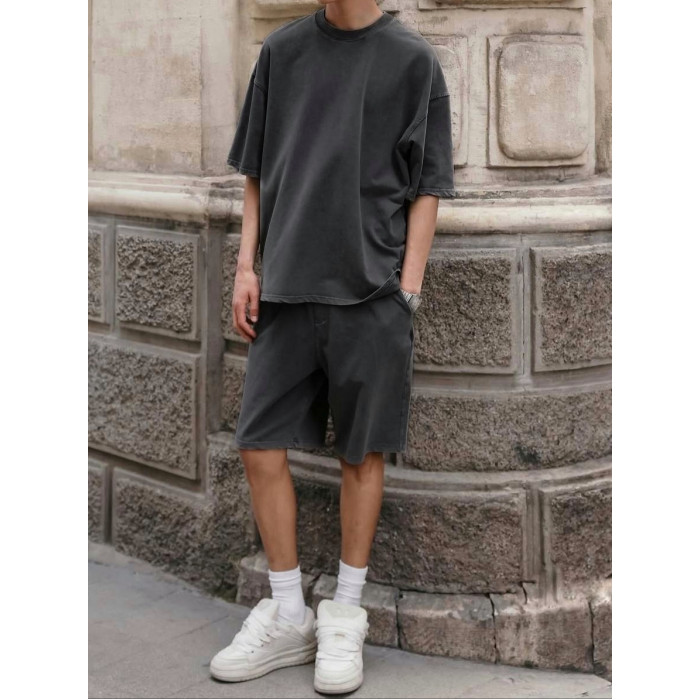 Oversize костюм з вивареної тканини