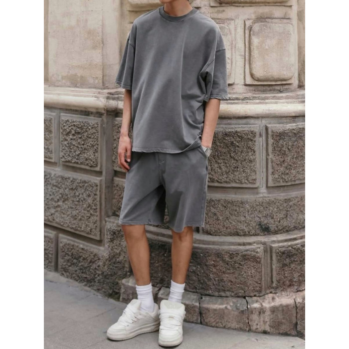 Oversize костюм з вивареної тканини
