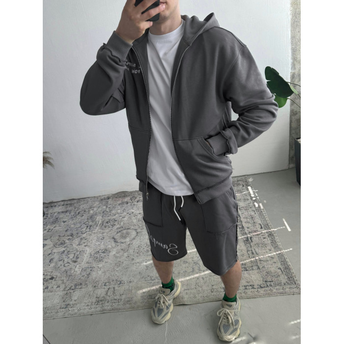 Oversize костюм з вишивкою