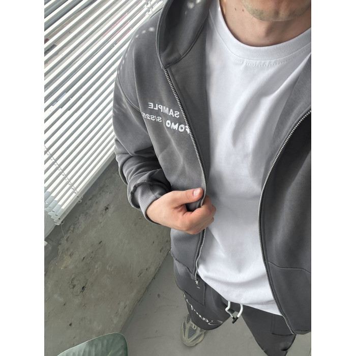 Oversize костюм з вишивкою