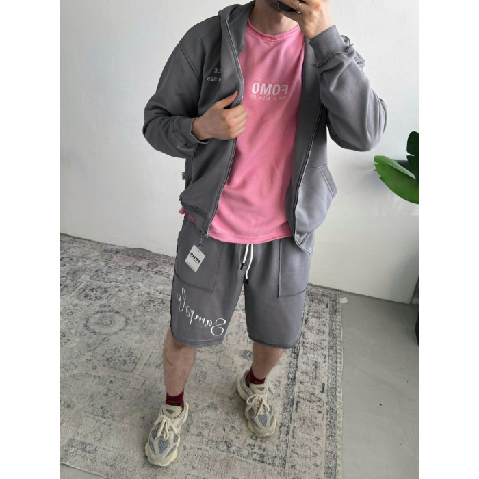 Oversize костюм з вишивкою