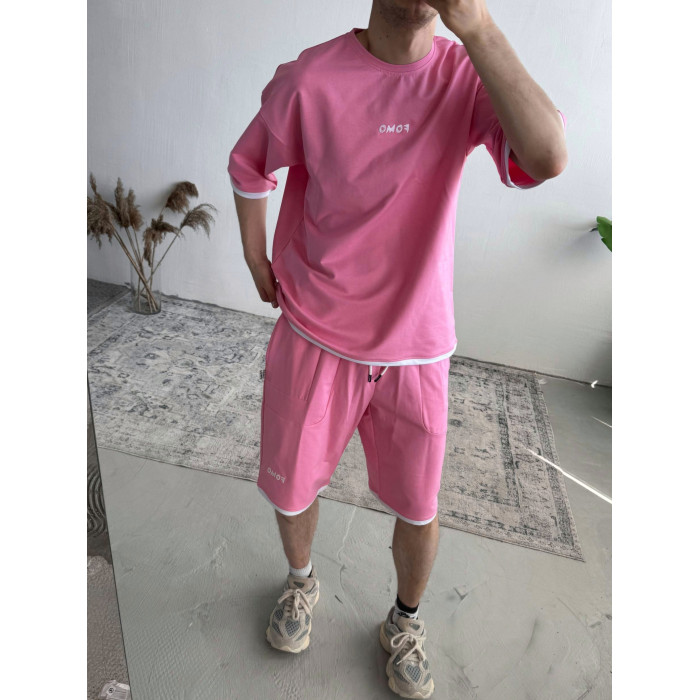 Літній oversize костюм з вишивкою