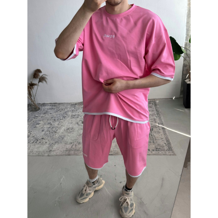 Літній oversize костюм з вишивкою
