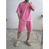 Літній oversize костюм з вишивкою