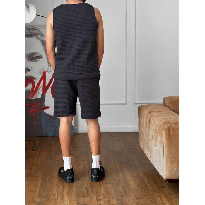 Oversize костюм з фактурної тканини