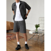 Літній oversize костюм у смужку