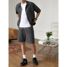 Літній oversize костюм у смужку