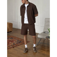 Літній oversize костюм у смужку