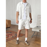 Літній oversize костюм у смужку