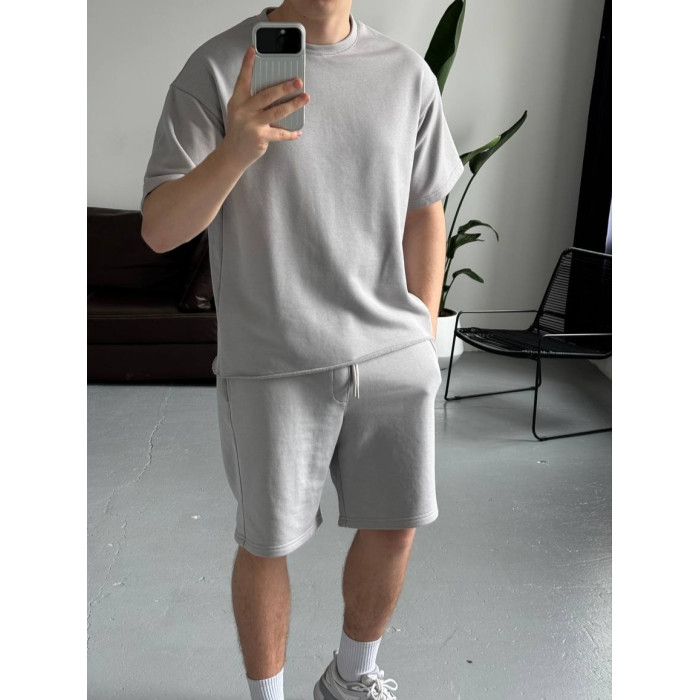 Oversize костюм футболка+ шорти