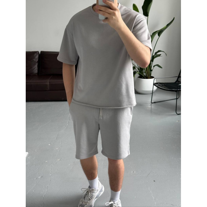 Oversize костюм футболка+ шорти