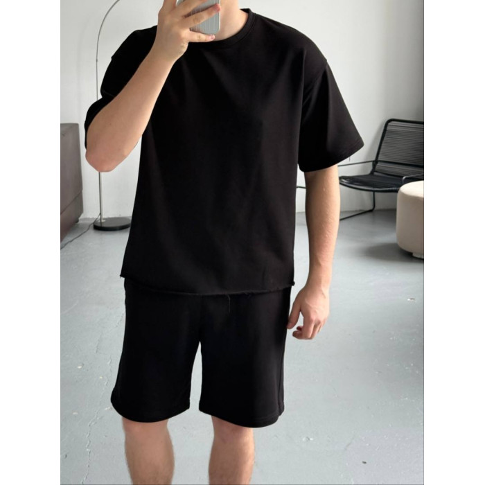 Oversize костюм футболка+ шорти
