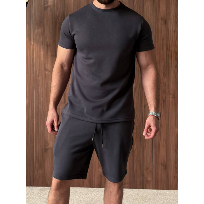 Oversize костюм футболка+ шорти