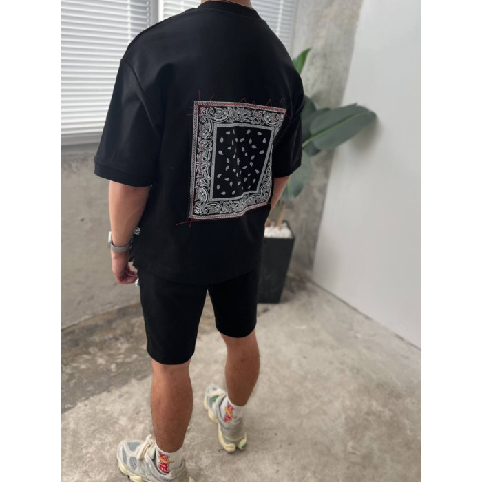 Літній oversize костюм з принтом