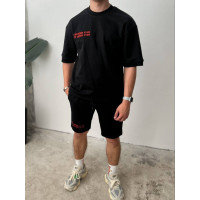 Літній oversize костюм з принтом