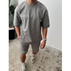 Літній oversize костюм з принтом