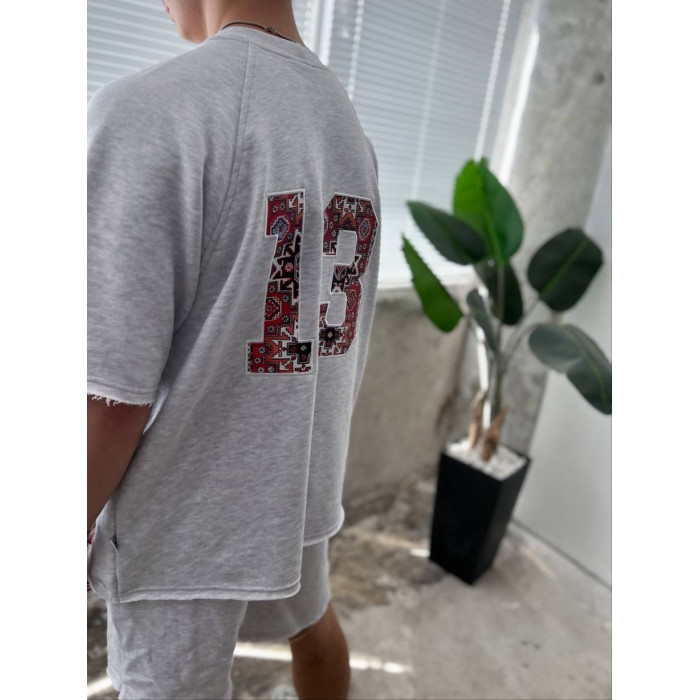Oversize костюм з принтом