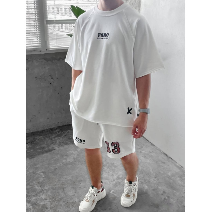 Oversize костюм з принтом