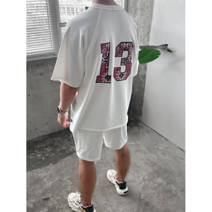 Oversize костюм з принтом
