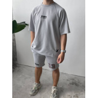 Oversize костюм з принтом