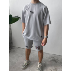 Oversize костюм з принтом
