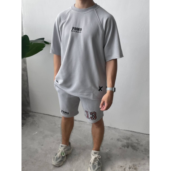 Oversize костюм з принтом