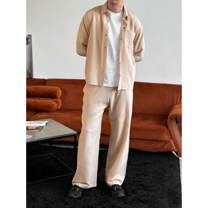 Лляний oversize костюм