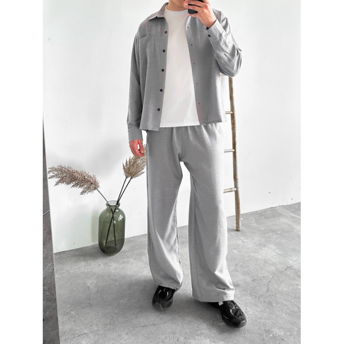 Лляний oversize костюм