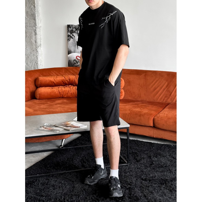Oversize костюм з принтом