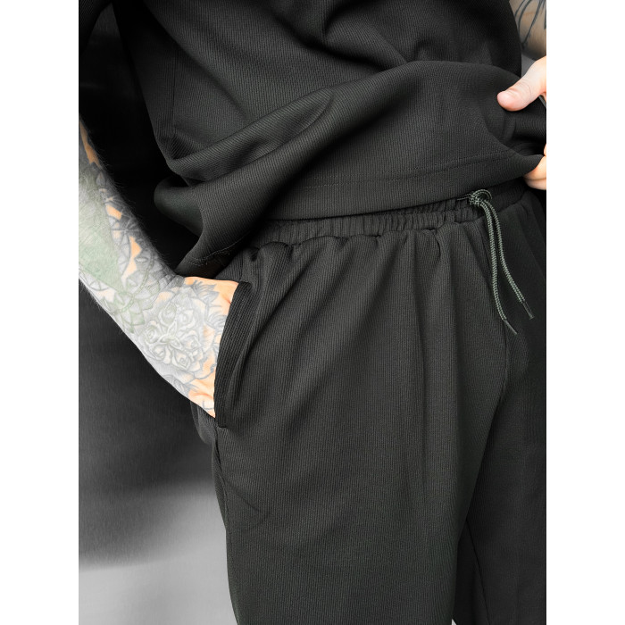 Літній oversize костюм у рубчик
