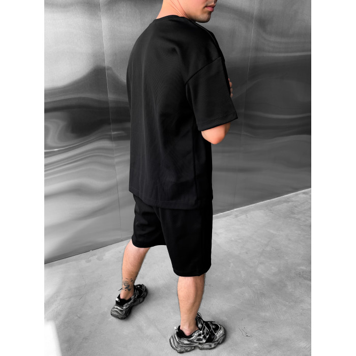 Літній oversize костюм у рубчик